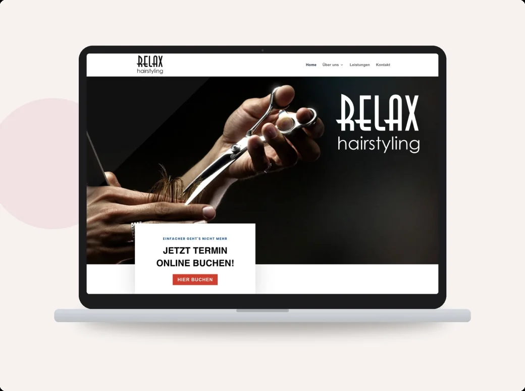 Relax Hairstyling, Website