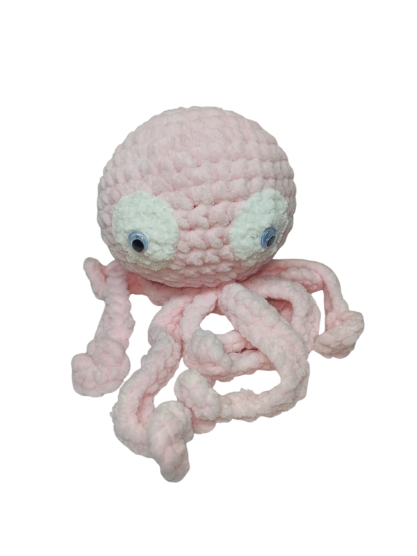 Oktapus – gehäkelter Oktopus in Rosa
