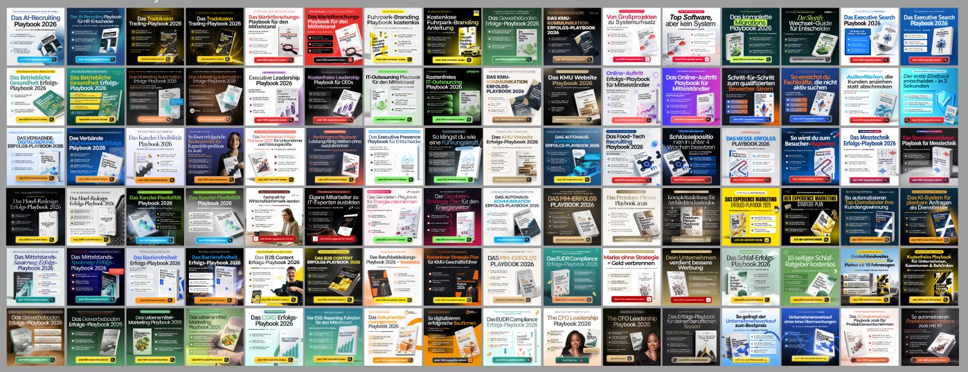 Raster aus Ad-Creatives, Produktion im Volumen